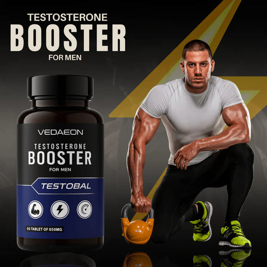 VEDAEON Testosterone Booster – 60 Tablets for Men’s Stamina, Hormonal Balance & Energy