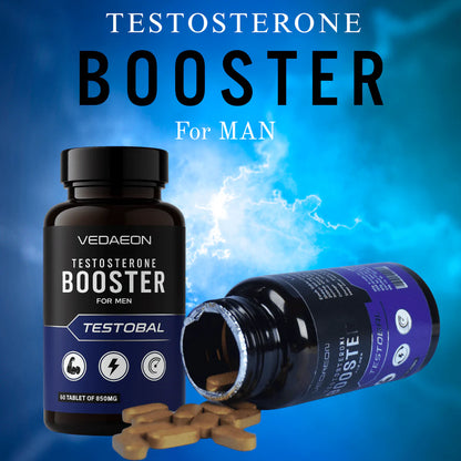 VEDAEON Testosterone Booster – 60 Tablets for Men’s Stamina, Hormonal Balance & Energy