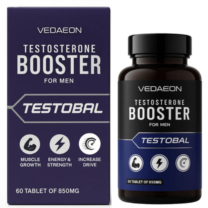 VEDAEON Testosterone Booster – 60 Tablets for Men’s Stamina, Hormonal Balance & Energy